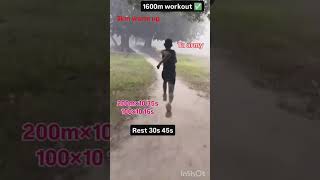 1600m Target 🎯 510 best workout paln running army motivation subscribe [upl. by Notxam]