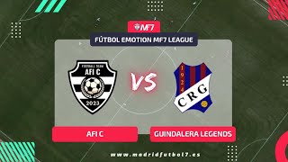 Guindalera Legends vence y se luce frente a un Afi C que no terminó de arrancar [upl. by Ynoyrb]