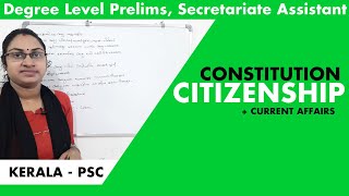 CitizenshipIndian constitutiondegree level preliminary examScert classsecretariat assistant [upl. by Innor]