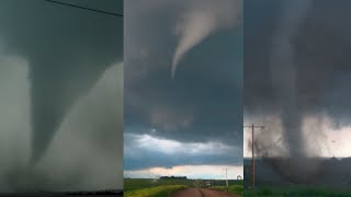 Tornado destroys farmsteads near Clarkson Nebraska [upl. by Ailehs]