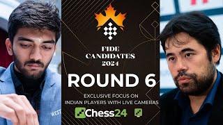 FIDE CANDIDATES 2024 DAY 6  Commentary by Samay Tania Sahil [upl. by Nnylram]