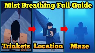 Mist Breathing FULL Guide  Location  Maze Walkthrough  Roblox Demonfall [upl. by Udenihc]