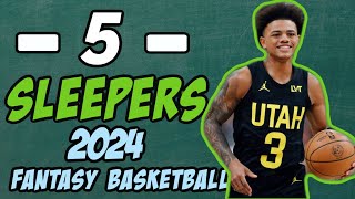 5 SLEEPERS  FANTASY BASKETBALL 2024 [upl. by Graves]