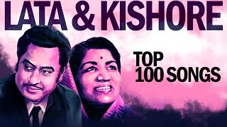 Top 100 Songs of Lata  Kishore  लाता  किशोर के 100 गाने  HD Songs  One stop Jukebox [upl. by Kanter863]