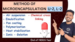 Methods of microencapsulation  microencapsulation part 2  methods of microencapsulation NDDS [upl. by Afital]