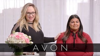 Kelsey Deenihan Shows How to Slim Your Face by Contouring  Avon [upl. by Nivre]