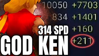 GOD Ken with 314 SPD in G2 RTA  Summoners War [upl. by Natsreik]