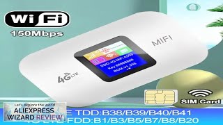 4G Lte Router Wireless Wifi Portable Modem Mini Outdoor Hotspot Pocket Mifi Review [upl. by Atinoj]