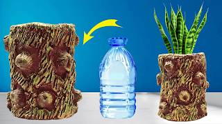 MANUALIDADES con BOTELLAS DE PLÁSTICO♻️IDEAS CON RECICLAJE🥰maceteros con botellas de plastico facile [upl. by Craner]