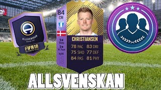 DME SBC CHRISTIANSEN MVP ALLSVENSKANS MAIS BARATO COMPLETO  FIFA 18 [upl. by Kettie]