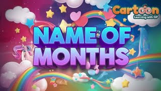 January  January February Months name  जनवरी फरवरी मार्च  Months of the year song [upl. by Barby]