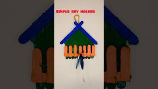 Div home made key holder trending viralvideo doityourselfcrafts craft stick [upl. by Dviad]