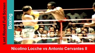 Nicolino Locche vs Antonio Cervantes II Full screen highlights Boxing Title Fight [upl. by Achorn]