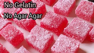 How to Make Gummy Candy without Gelatin And Agar Agar  Jujubes  Jello Candy by FooD HuT [upl. by Jobi]