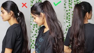 Ponytail  Voluminous Ponytail  Everyday Hairstyle  Super Easy Hair amp Beauty [upl. by Marla]