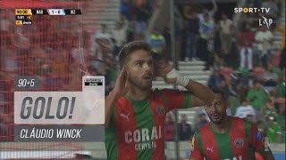 Goal  Golo Cláudio Winck Marítimo 10 FC Vizela Liga 2223 33 [upl. by Kreda]