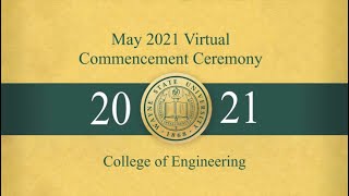 College of Engineering  May 2021 Virtual Commencement  Wayne State University [upl. by Zoa]