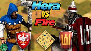 Poles vs Lithuanians  1v1 Arabia  vs F1re  AoE2 [upl. by Eerased624]