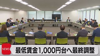 最低賃金1000円への引き上げに向け最終調整（2023年7月28日） [upl. by Jenna]