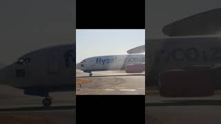 Flysafair taxis to Runway 07 at Lanseria International Airport [upl. by Clair]