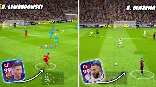 99 Lewandowski vs 99 Benzema 😍  eFootball 23 [upl. by Idnod]