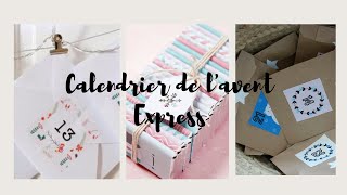 Diy COMMENT FABRIQUER UN CALENDRIER DE LAVENT EXPRESS FACILE 3 DIY NoëlNOELSOIMEME [upl. by Aihseit914]