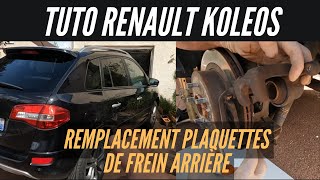 Remplacement plaquettes de frein arrière Koleos [upl. by Ojeibbob]