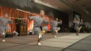 Opening Demonstration by Shaolin Warrior Monks at the 1st Shaolin Summit [upl. by Annaxor464]