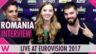 Ilinca and Alex Florea Romania interview  Eurovision 2017  wiwibloggs [upl. by Kursh705]