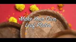 Leaf Plates  DIY Festive Hack  BadiDiwali [upl. by Allecsirp713]