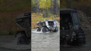 Sherp Crossing a Flowing River in Alaska [upl. by Magdalen]