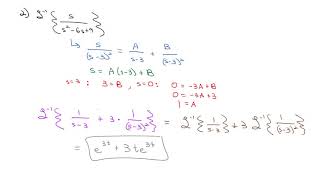 73 Partial Fractions and Laplace Transforms [upl. by Ellierim]