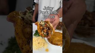 HOW TO MAKE HOMEMADE JUICY PORK BELLY TACOS shorts [upl. by Guthrey17]