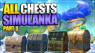 ALL 143 Chest Locations in Simulanka  Part 1  In Depth Follow Along 【Genshin Impact 48】 [upl. by Schear]