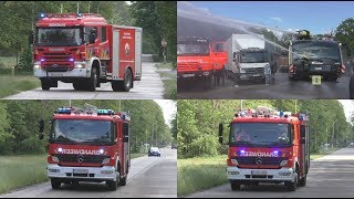 BIG AIR HORN Opendeurdag  Rondritten Brandweer Leopoldsburg 2019 [upl. by Blas145]