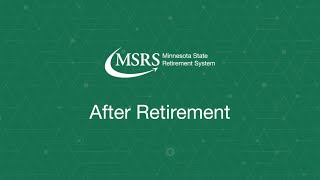 MSRS  After Retirement [upl. by Lindahl]