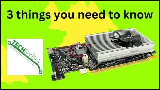 3 Things to know about the QTHREE GT 210 VGA HDMI 64 Bit card [upl. by Yelehsa27]