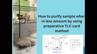 How to purify sample when in less amount by using preparative TLC card method [upl. by Arevle]