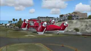 Moller Skycar M400 Departing SABA Landing St Maarten FS2004 [upl. by Einohtna285]