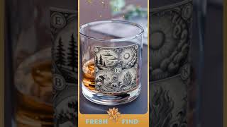 Elements of Nature Rocks Glass  Earth Air Fire Water 10oz Whiskey Tumbler [upl. by Joelly]