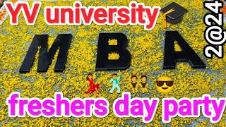 yv university🎓 MBA freshers party🎉 yvu kadapa students viral public trend shorts [upl. by Arocal751]