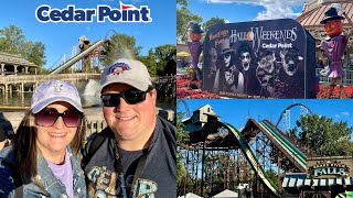 Labor Day at Cedar Point  Snake River Falls Final Plunge amp HalloWeekends Taking Shape [upl. by Ahsilaf]