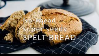 Noknead super seedy spelt bread [upl. by Leribag]