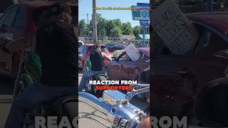 Biker Roadrage VS Furious BLM Supporters [upl. by Vogeley]