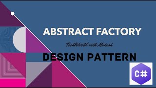 Design Pattern Abstract factory  Creational design pattern [upl. by Nallid189]