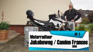 Motorradurlaub  Endurotour Tag 12 Nordspanien Jakobsweg Camino Frances 2014 [upl. by Noyart]