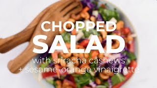 Asian Chopped Salad with Sriracha Roasted Cashews [upl. by Leelah]