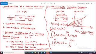 UNIT2 RVSP CLASS10 TRANSFERMATION OF MONOTONIC AND NONMONOTONIC RANDOM VARIABLES [upl. by Itnahsa]