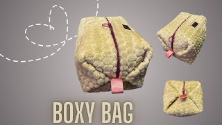 Boxy Bag aus Plüsch  Stoff nähen [upl. by Lemrahc]