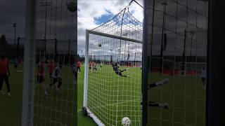 PERFECT CURL CHIESA scores STUNNING goal in LIVERPOOL TRAINING shorts soccer football [upl. by Telfer]